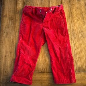 Toddler boy, red vineyard vines corduroys 2T EUC